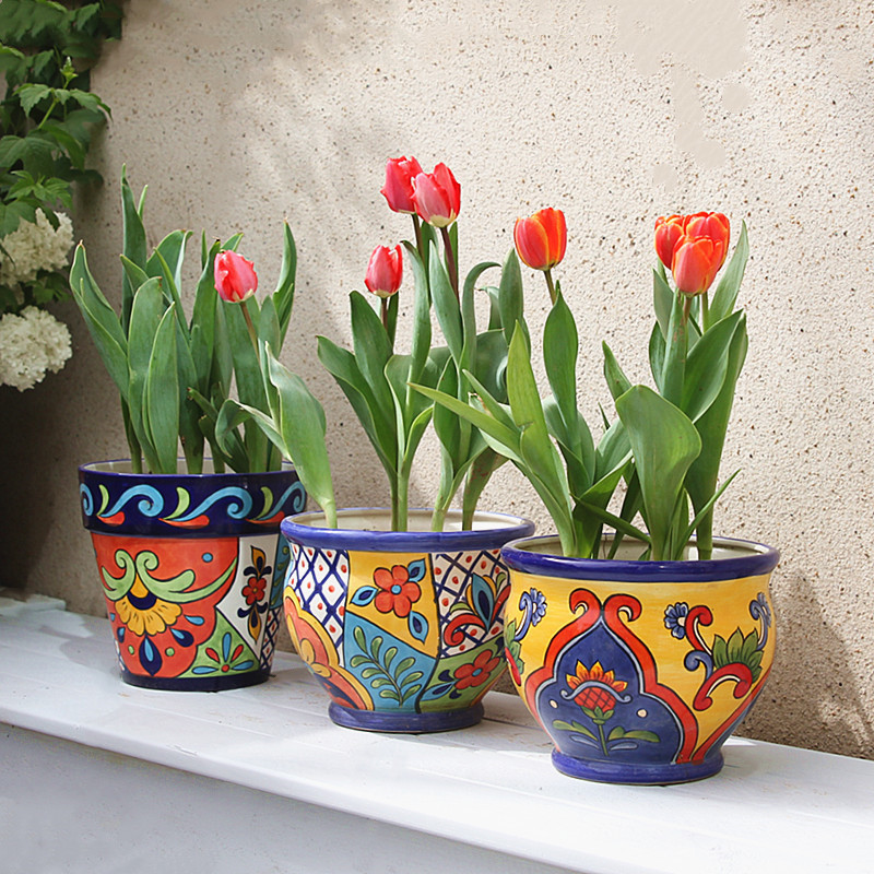 Succulent Flower Pot Ceramic Personalized Creative Succulent Plant Pot Green Plant Craft Flower Pot Ornament Home Decoration Free Shipping
