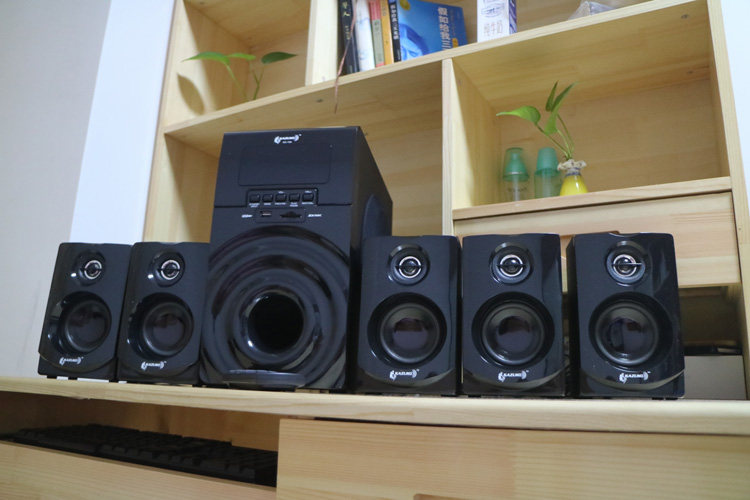 5 1 speaker exported to Europe and the United States All wooden home computer mobile phone surround home theater subwoofer
