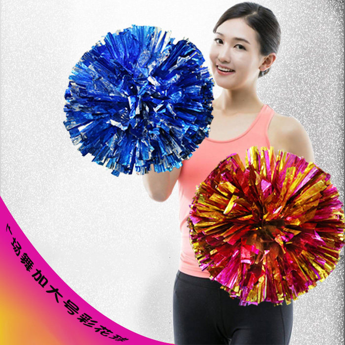 Cheerleader Handle Square Dance with flowers and dance big performances adult flower ball shook flower ball