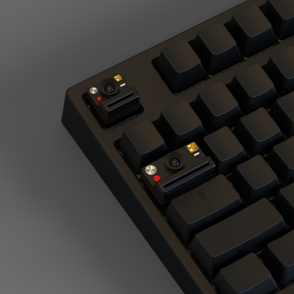 Stylish keycaps are privately customized: camera theme stereo3d keycaps ...