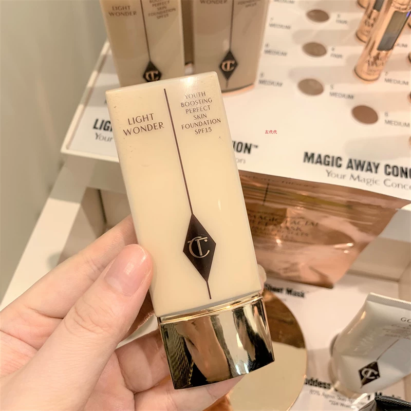 Mua trong kho từ Vương quốc Anh! Charlotte tilbury CT độ bóng và độ ẩm - Nền tảng chất lỏng / Stick Foundation