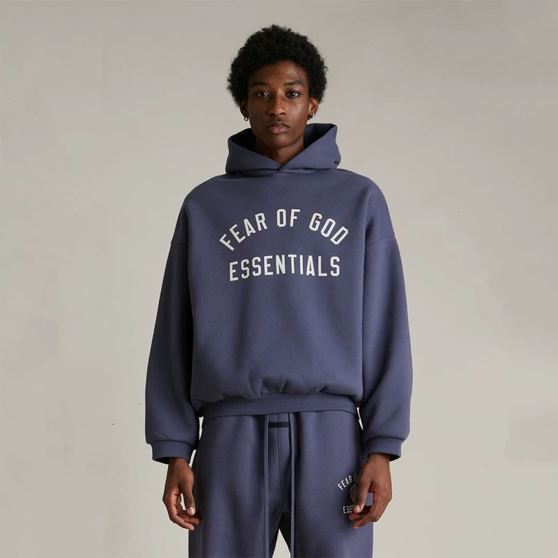 Худи с капюшоном свободного кроя с принтом букв, осень 2024, мужской, FOG JTYSJ ESSENTIALS high street