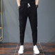 -Pure Color Feet Slim quần Casual Thần Hội Guys WorkPants Mang Foot 2020 mùa xuân và mùa thu nam Nhỏ Tính cách-up