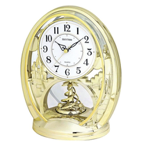 Japan Lisheng European clock pastoral office living room bedroom rotating Christmas Tree decoration 4SG768