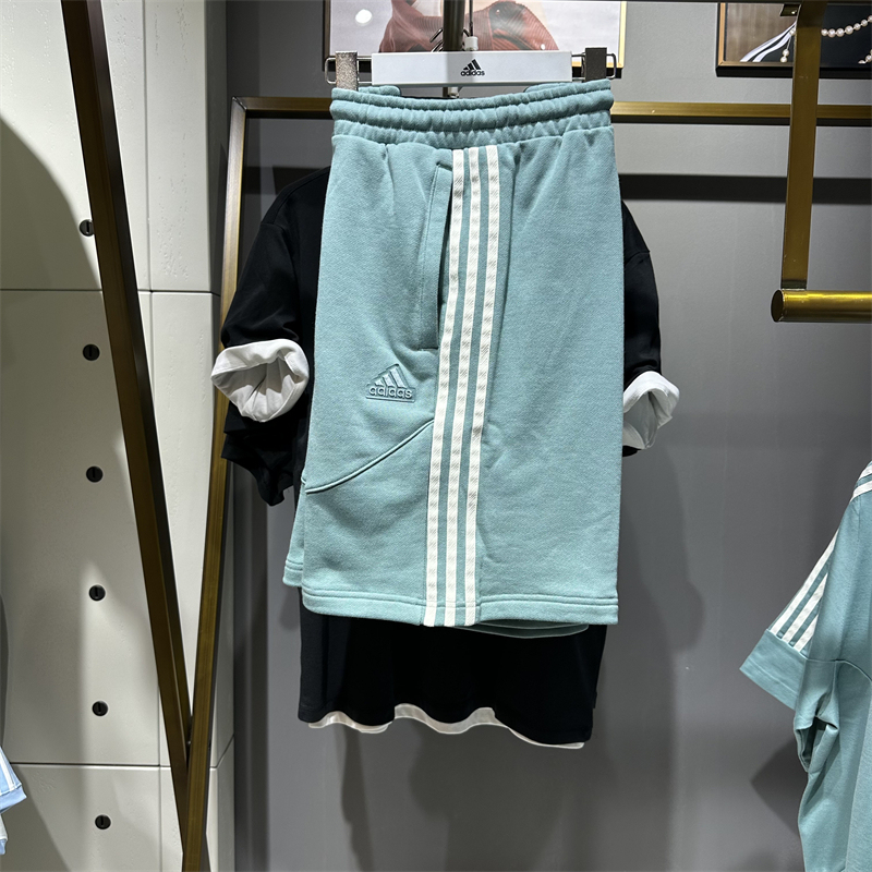 Authentic Adidas Men's and Women's Shorts, New Summer Style, Breathable Couple Shorts, Five-Point Shorts Ji6843 Authentic Adidas Men's and Women's Shorts, New Summer Style, Breathable Couple Shorts, Five-Point Shorts Ji6843