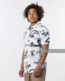 Rip Curl Short -Рубашка с рубашкой Oahu Retro Hawaiian Style Австралийский бренд серфинга