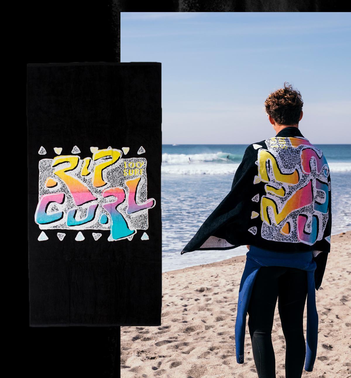 RIP Curl 100 Surf Velour TOWEL is an Australian surfing brand
