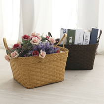 Japan-style Woven Underwear Containing Basket Clothing Containing Basket storage basket Miscellaneous Finishing Basket Toy Cosmetics Snacks