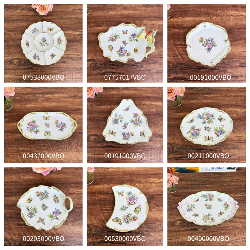 One of the Three Major Hand-Painted Brands in the World, Herend, the Hungarian Victorian Tableware Vbo