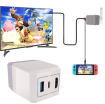 JYS original switch portable base fire cow base NS video converter PD fast charge TV base
