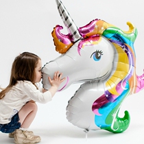 Cartoon unicorn baby year-old childrens birthday party theme dress up birthday decoration fantasy cartoon