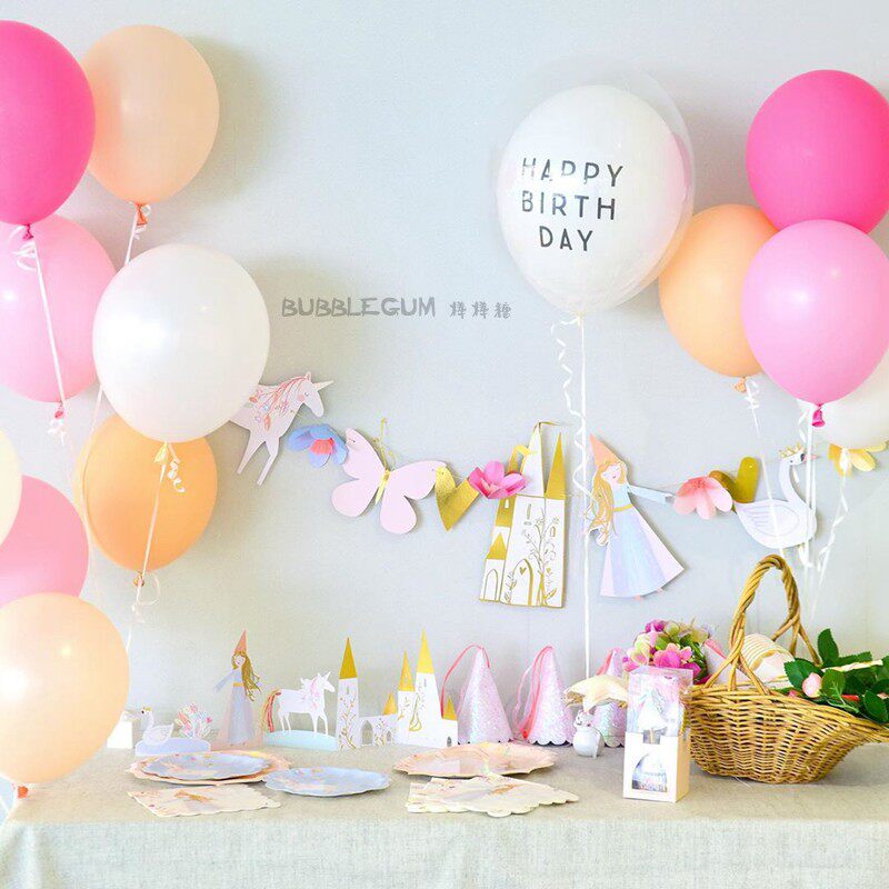 ins Hot sale balloons Forest balloons Birthday theme Balloons Baby birthday supplies Decorative children's party supplies