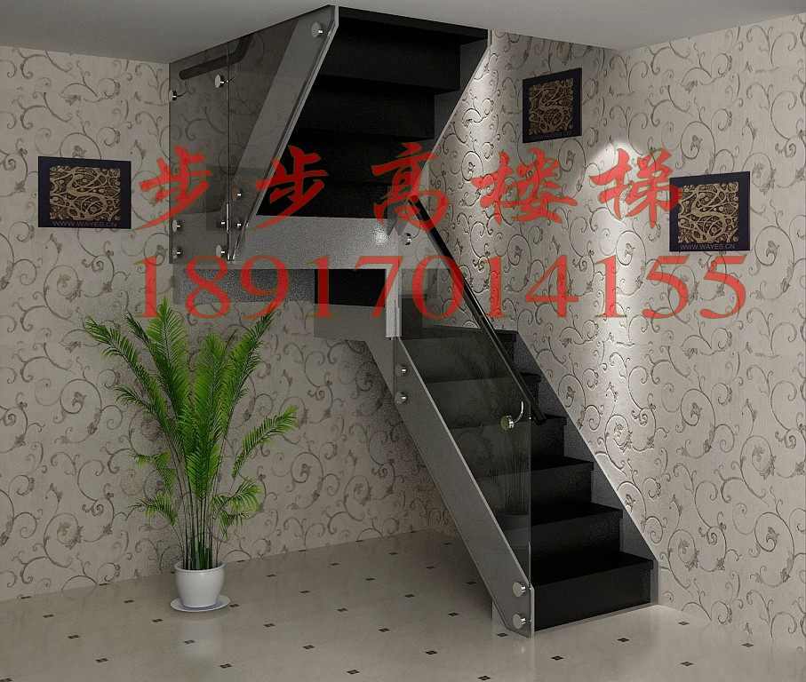 Лестница 钢木旋转楼梯，实木踏板室内阁楼钢梯 扶手护栏免费测量设计定制 BBK stairs