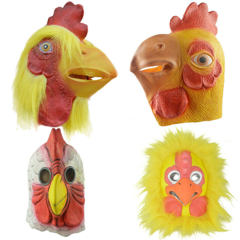 Rooster Mask Headgear Hood Animal Headgear Mask Bar Funny Performance Props New Rooster Live Creative Props