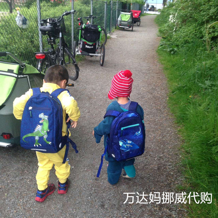 Norwegian Beckmann children's school bag double shoulder protector Waterproof Weight Loss Sports Picnic 12L Shoulder Bag