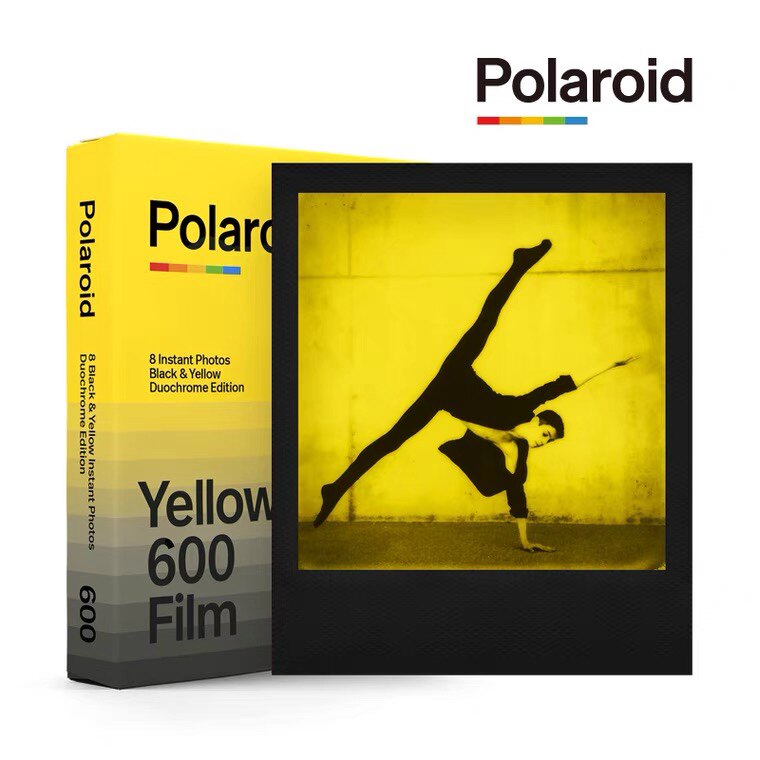 Polaroid 600 black and yellow photo paper 21 years at the end of June just expired itype camera Universal