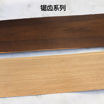 Natural pure wood 0 6mm smoked white oak pattern sawtooth veneer