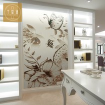 Crystal Glass Mosaic Jigsaw Puzzle Custom Tile TV Background Wall Puzzle Living Room Genguan Brief Modern Customisation