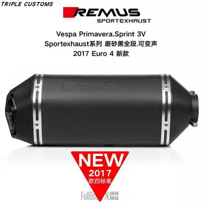 vespa spring Sprint 150 remus wolf head full exhaust pipe carbon fiber stainless steel motorcycle