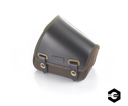 Riding Bauer Riding Leather Riding Bag BOBBER Genuine Leather Original Factory Retrofit Riding edge Bake Screwing Original Factory Side Bag