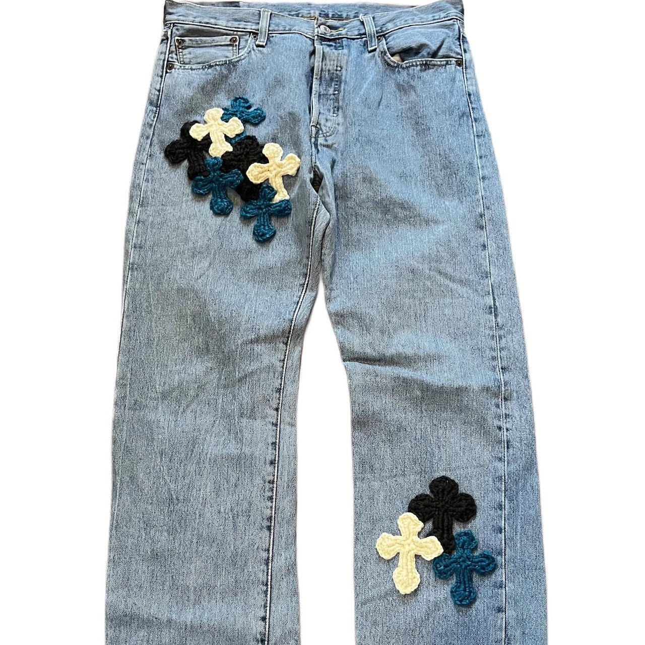 Y.A.R.N. x Levi's 501 with 3D Cross 1of1 休闲牛仔长裤男款评价- 淘宝网