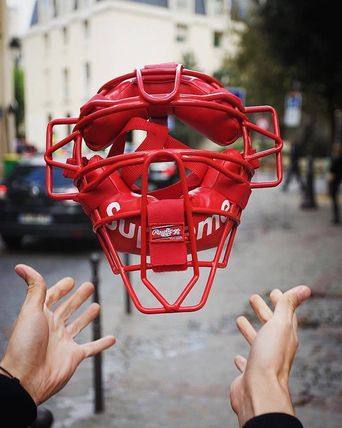 上海现货SUPREME 18SS RAWLINGS CATCHER'S MASK 棒球防护面罩评价- 淘宝网