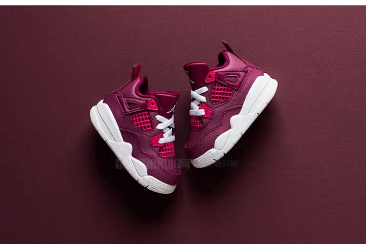 Air Jordan 4 AJ4 Ngày Valentine Trẻ em Giày bóng rổ trẻ em BQ7672-BQ7671-661 - Giày dép trẻ em / Giầy trẻ giày trẻ em nữ