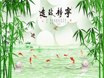 Custom Scenery High Definition Anchor Background Cloth 3D Shake Soundnet Red Live Background Wall China Wind Palaetian Garden Large Size