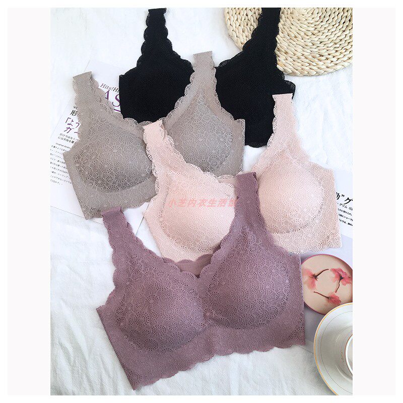 Gu Fei 503 zero-sensing underwear Japanese seamless and comfortable gathered bra hollow sexy pressure-free yoga vest female