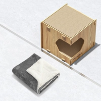 Кошка захватывающая доска в гнездо+теплое одеяло