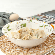 New Tangshan bone china 9 inch double layer drain bowl dumpling plate household creative ceramic round double water bowl