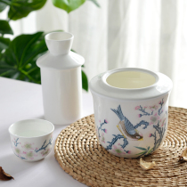 Jin Lan Jade Bone Porcelain Hot Wine Warmer Hot Wine Swing Bottle Set Hot Hulk Home Chinese Half Jin Wine