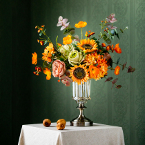  Harvest cottage Nordic high-end simulation flowers holding fake bouquets Wedding decoration decoration living room decoration floral dried flowers
