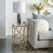  Harvest cottage Nordic light luxury modern simple bedroom living room decoration side sofa side cabinet corner Balcony table