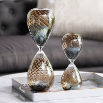  Harvest cottage light luxury glass retro hourglass timing decoration Home coffee table TV cabinet desktop decoration decoration
