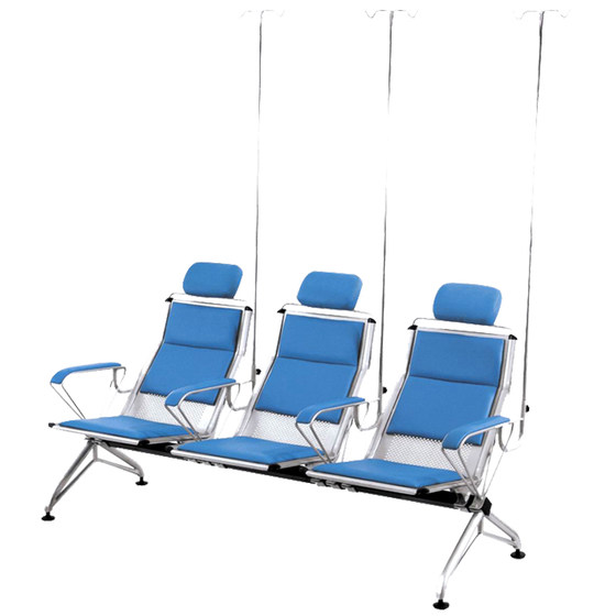 새로운 주입 의자, 3인용 럭셔리 소프트 시트 바늘 리프팅 의자, 클리닉 병 의자, 병원 주입 행 의자, 정맥 드립 의자