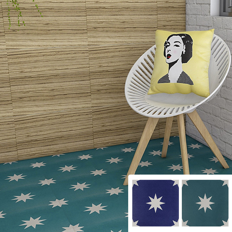 Nordic dark green tile kitchen wall tile balcony dining room bathroom non-slip blue dressing room floor tiles