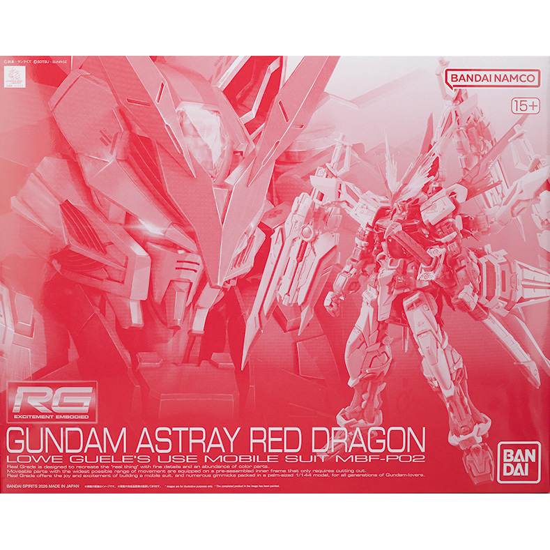 In Stock Pb Limited Assembly Model Rg 1/144 Red Heretic Gundam Red Dragon Form Bandai