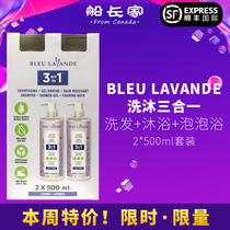 Canada bleu lavande three-in-one shampoo Bath Bath 500ml single bottle