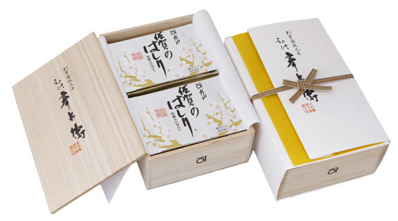 訂日本丸山海苔店初代彥兵衛 桐箱入 四切5枚入 18袋