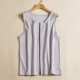 Mùa thu đông 2018 lụa chải vest lụa lụa cotton pha trộn ấm áp chạm đáy áo sơ mi dây kéo áo vest nam vai - Áo vest cotton ao ba lo nam