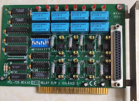 advantech research and development industrial exploitation card PCL-725 REV A2