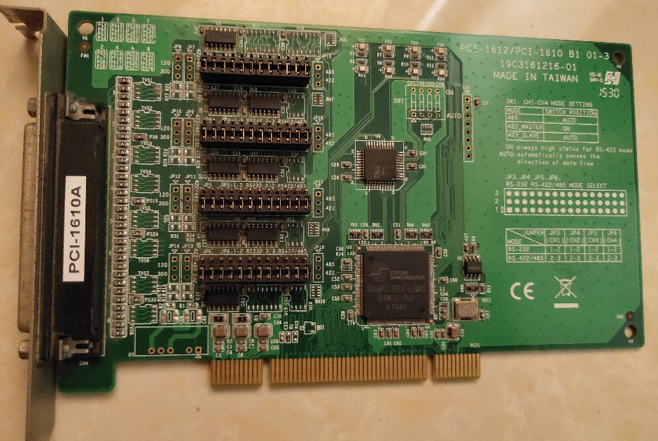 Research Watson string of PCI-1610A PCI-1610A PCI-1612 B1 01-3 B1 port RS-232PCI Communication card
