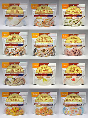 Spot Japan Tail Western Rice Outdoor Camping Disaster Prevention Camping hiking Climbing Supplies Convenience 12 flavors