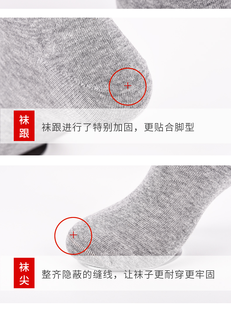 5 đôi hộp quà tặng, vớ nam, vớ cotton, vớ cotton thoáng khí, thấm mồ hôi, vớ kinh doanh màu đen, mẫu mùa xuân và mùa hè - Vớ nam vớ tất