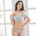 Đồ lót gợi cảm bikini ba điểm kiểu cô gái gợi cảm áo ngực ren trong suốt đồ lót một từ phù hợp với vai quần áo lót đúc cao cấp Bộ đồ lót