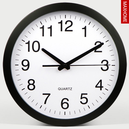 MAXHOME silent living room wall clock Fashion simple round bedroom office clock Chinese dining room wall clock