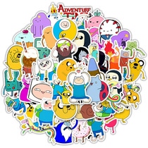 50 cartoon cartoon stickers adventure clown Adventure Time cute Pvc waterproof toy stickers