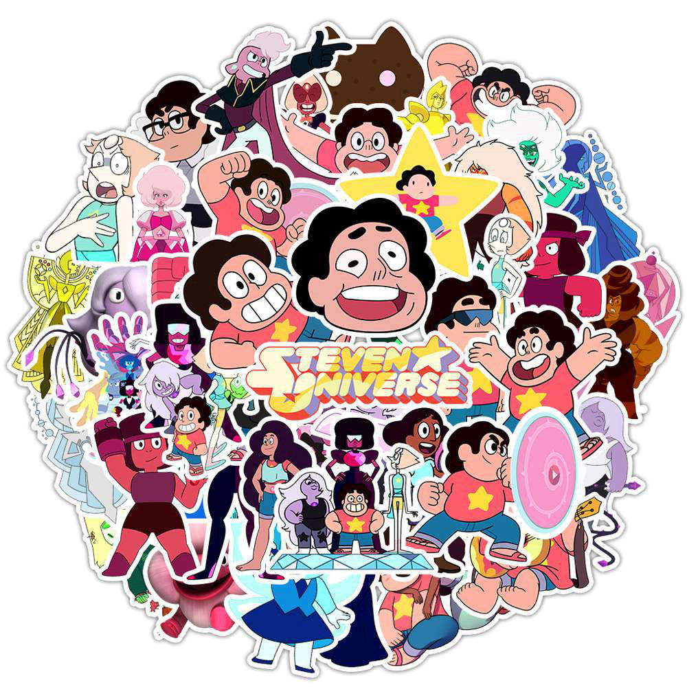 50 cartoon character Cosmic boy stickers Steven Universe anime stickers PVC waterproof non-repeating stickers