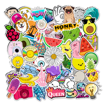 50 sheets of little frescoed cartoon cute graffiti toy stickers suitcases laptop PVC waterproof stickers